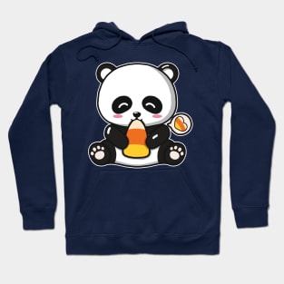 Cute Panda Eating Candy Corn Hoodie